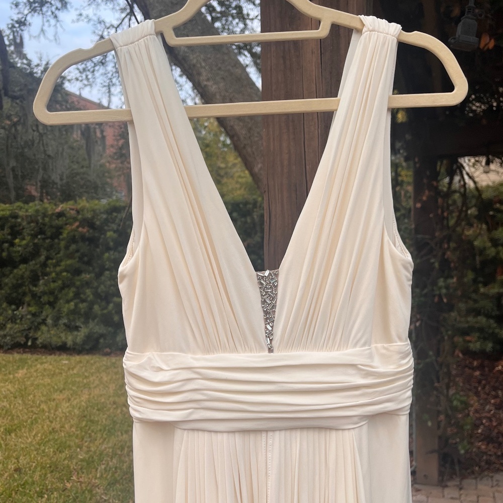 BCBC MaxAzria, Small Cream Greek Goddess Gown